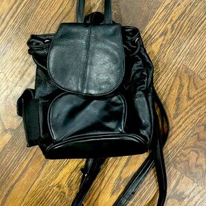 Black Nannette Laporte backpack purse